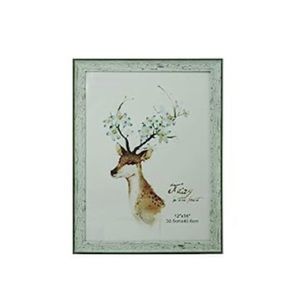 Vintage Green Wood Textured Picture Frame